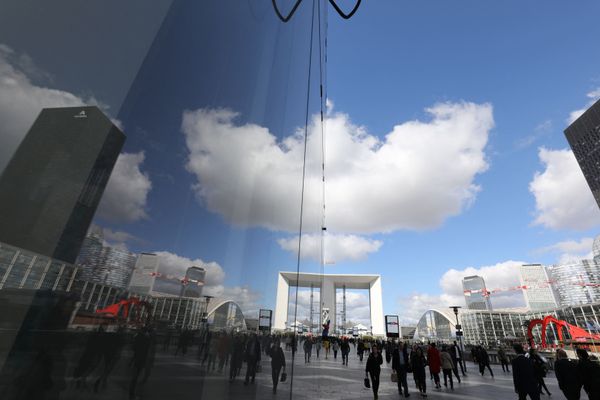 Le quartier de la Défense à Courbevoie dans les Hauts-De-Seine