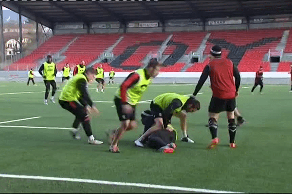 Le FCG à l'entraînement ce 1er janvier