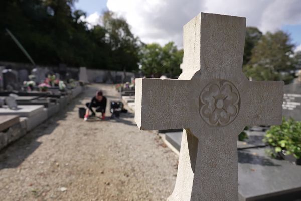 Le cimetière d'Ambérieu-en-Bugey.