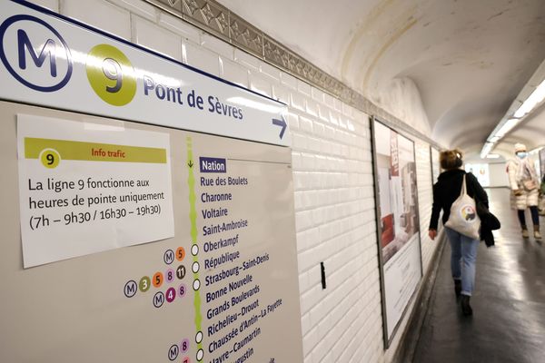 La ligne 9 du métro fermée ce dimanche 3 septembre.