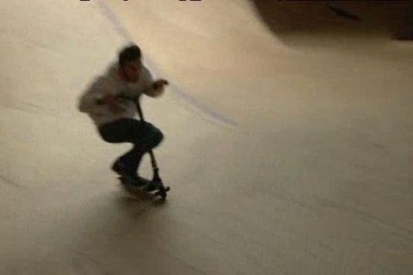 Un des participants au skate park de Karlrsruhe