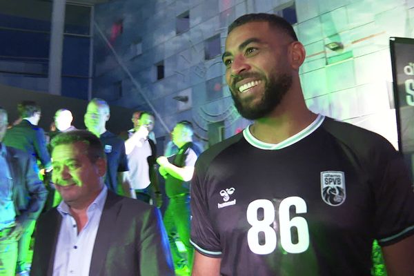 Earvin Ngapeth, nouveau joueur de l'Alterna Stade Poitevin Volley-Ball.