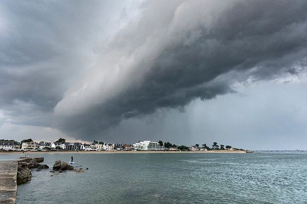 Ciel gris sur Larmor-Plage