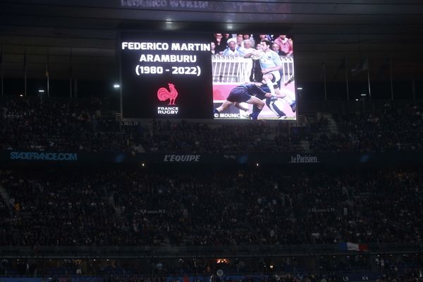 Un hommage a été rendu à Federico Martin Aramburu lors de match des Six Nations France-Angleterre au Stade de France.