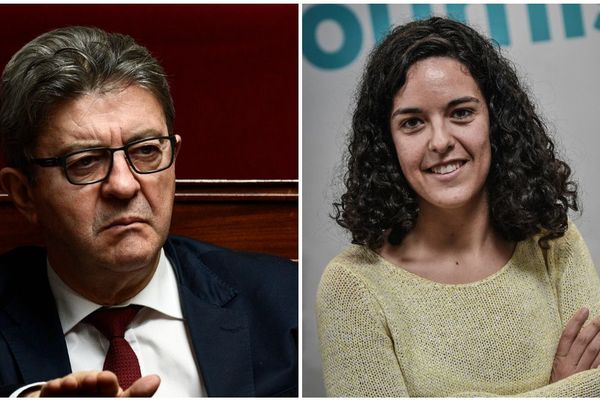 Jean-Luc Mélenchon et Manon Aubry