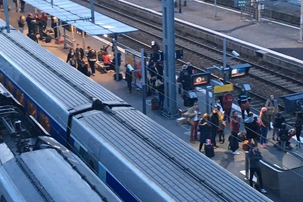 Les trains en gare de Rennes