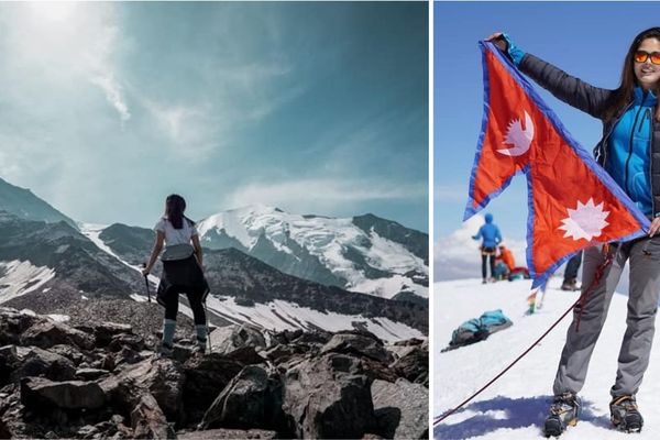 Shrinkhala Khatiwada, Miss Népal 2018, a gravi le mont Blanc mardi 23 juillet.