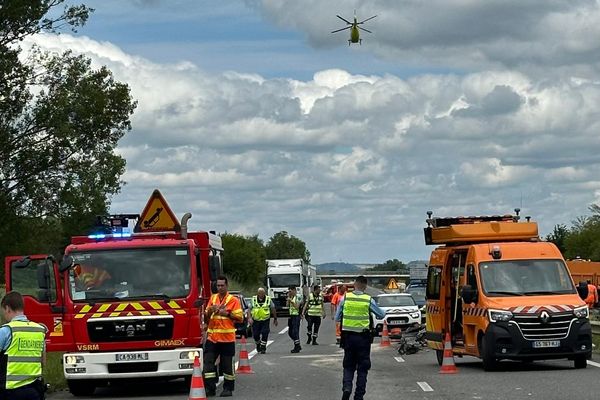 Un accident sur l'autoroute A64 a fait deux blessés, ce mercredi 22 mai 2024, sur l'autoroute A64, sur la commune de Saint-Elix-le-Château en Haute-Garonne.