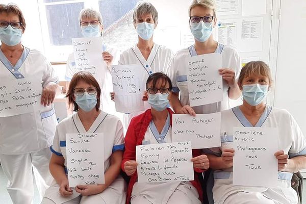 Les soignants de l'Ehpad de Poligny