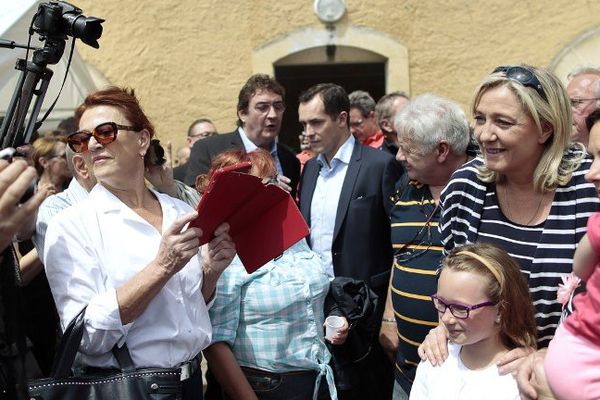 Marine Le Pen en Normandie le 21 juin dernier.