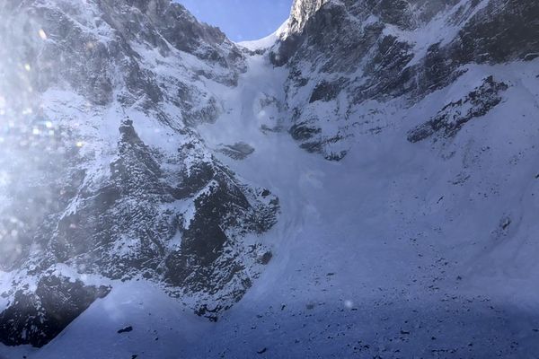 Vue aérienne de l'Everest, l'Ama Dablan au Népal. 