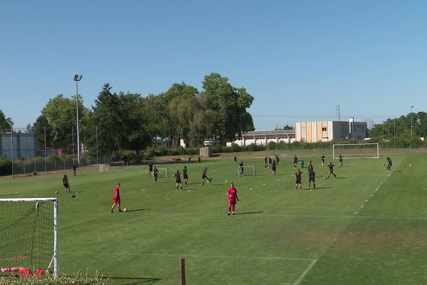 Les joueuses de l'US Orléans à la reprise de l'entrainement le 5 août dernier.