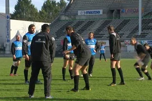 CA Brive à l'entraînement hier