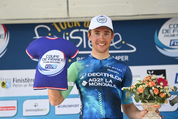 Le coureur manchois Benoît Cosnefroy a remporté pour la première fois de sa carrière le classement général de la Coupe de France.