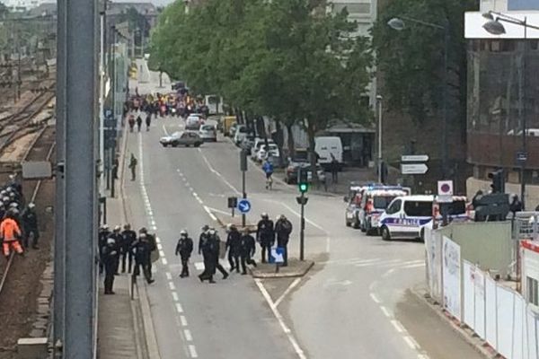 Rennes : blocage de la gare et intervention des forces de l'ordre