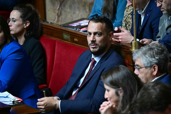 Le député Sébastien Delogu le 28 mai 2024 à l'Assemblée nationale à Paris