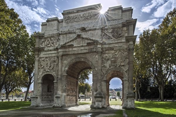 L'Arc de Triomphe d'Orange dans le Vaucluse.