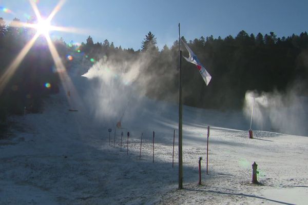 Peu de neige à Ventron...