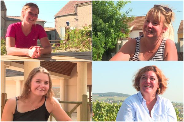 Mélanie, Hélène, Audrey et Sofie.