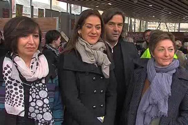 Patricia Coradel, Sandrine Bélier, Christophe Dumont et Nadine Cortial. (de gauche à droite)