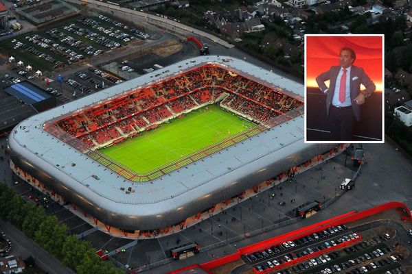 Le Stade du Hainaut et le VAFC suscitent des convoitises. En médaillon, Paul Tavares 