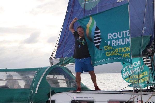 Christophe Souchaud, à l'arrivée à Pointe-à-Pitre. 