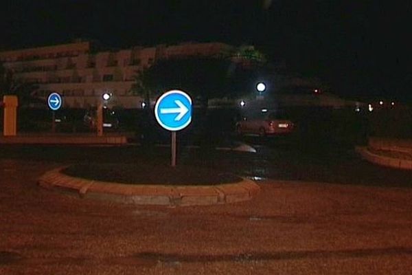 Cap d'Agde (Hérault) - le lieu où s'est produit l'agression des 2 policiers sur l'Avenue de la Joliette - 18 janvier 2014.