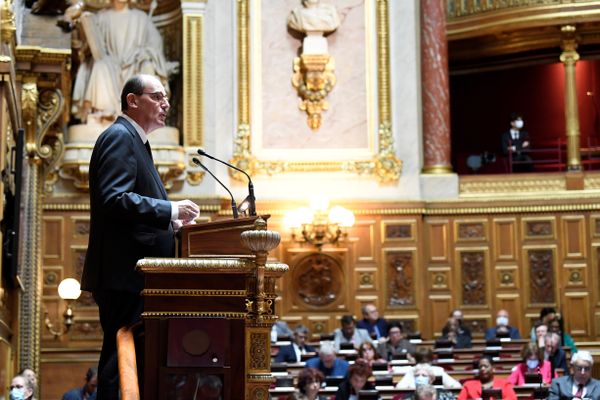 Le Premier Ministre, Jean Castex, lors de sa déclaration de politique générale à l'Assemblée Nationale, mercredi 15 juillet.