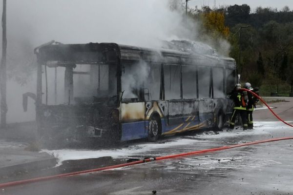 Fin de l'intervention des pompiers