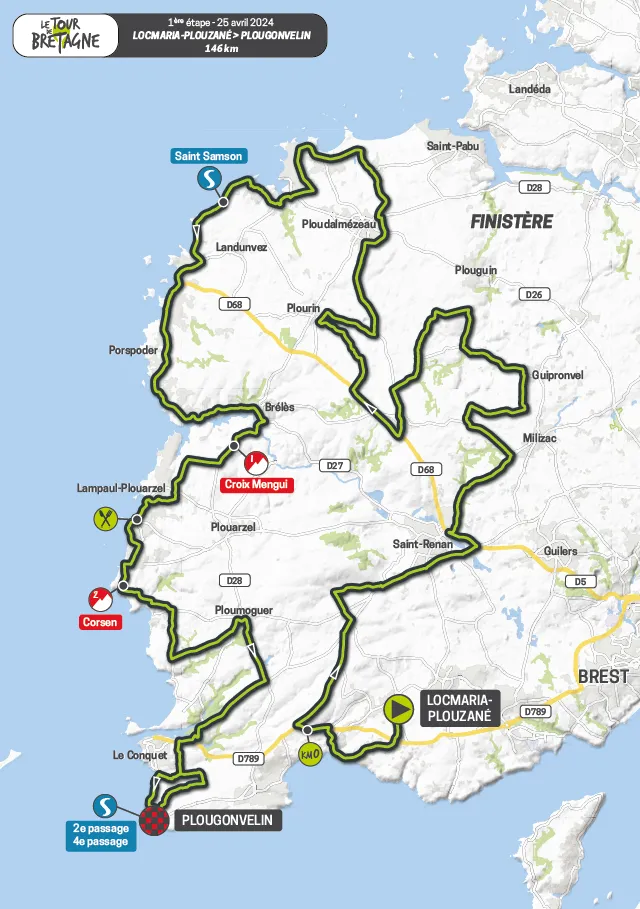 Cyclisme. Tour de Bretagne 2024 parcours, cartes des étapes, équipes