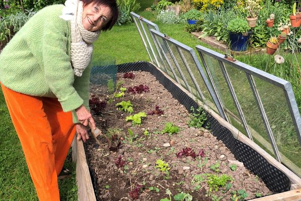 Michelle Schneider, la propriétaire des Jardins de l'Escalier à Brumath (67)