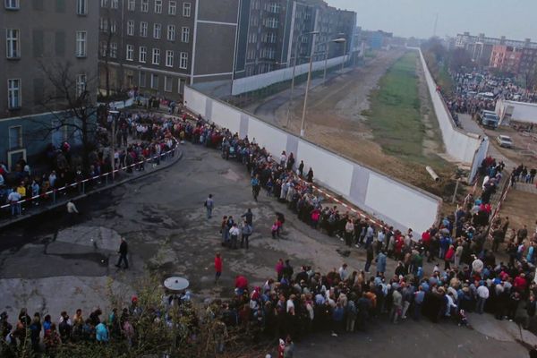 Mur de Berlin.
