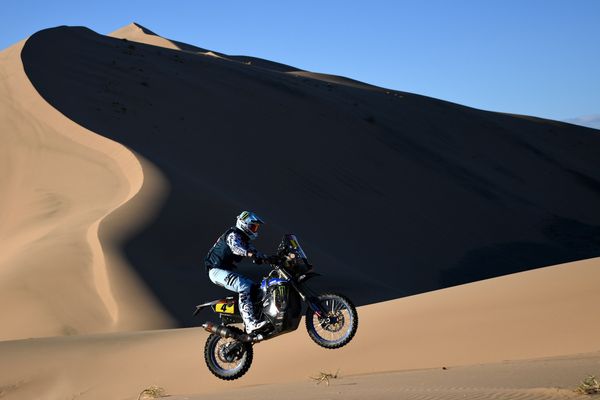 Adrien Van Beveren finit 6ème de l'étape 6 du Dakar 2021, en Arabie Saoudite.