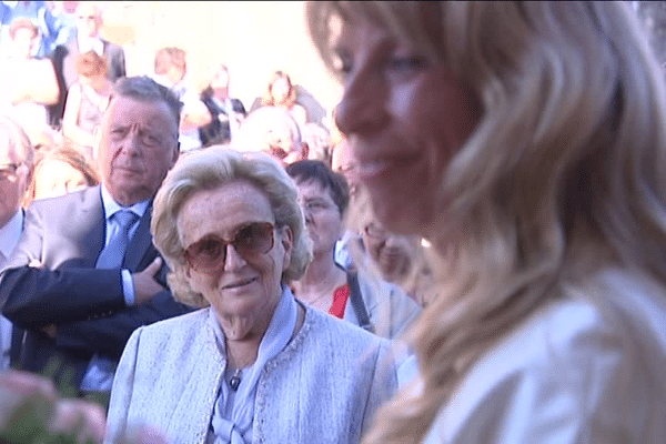 Bernadette Chirac au mariage de Sophie Dessus en septembre 2012