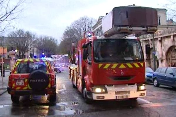 Toute circulation a été interrompue sur le boulevard Gambetta