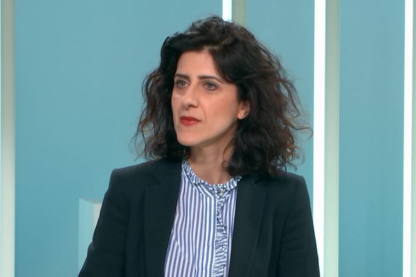 Émilie Abrantes, nouvelle procureure de la République de Limoges, sur le plateau d'ICI 12/13 le 9 octobre 2024.