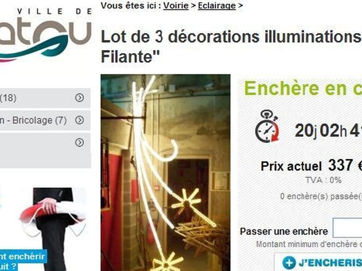 La Ville De Chatou Met En Vente Sur Le Net Ses Decorations De Noel