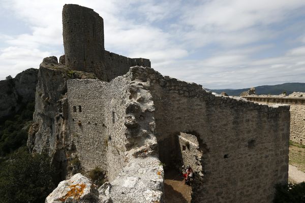 Aude - Il est possible de visiter le château de Peyrepertuse toute l'année - juillet 2021.