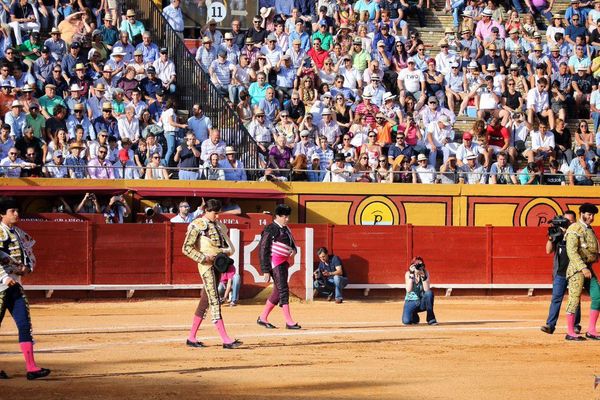 Jeudi 28 juin, Algeciras. Au paseo, Morante de la Puebla, El Juli, Roca Rey : 3 figures! Les gradins sont pleins. Ne manque qu'un ingrédient : les toros…