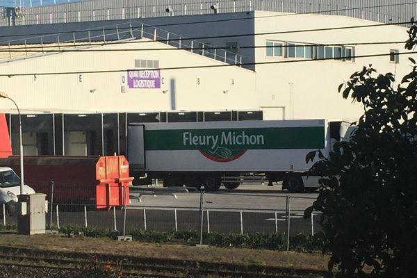 Le nouveau quai de déchargement de l'usine Fleury-Michon de La Meilleraie-Tillay mis en service au mois de septembre 2021