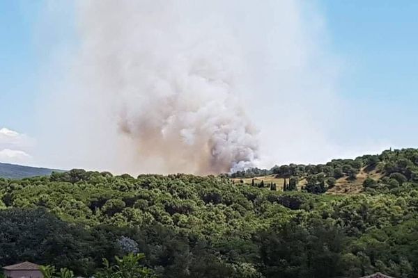 Montirat (Aude) - les flammes ont brûlé 7 hectares, l'incendie est maîtrisé  - 3 août 2020.