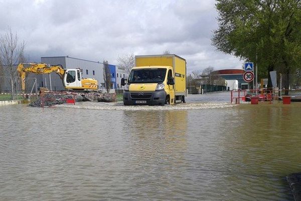 La ZAC bastillac inondée à Tarbes