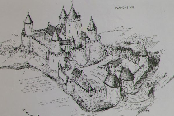 Reproduction du château de Saint-Gobain.