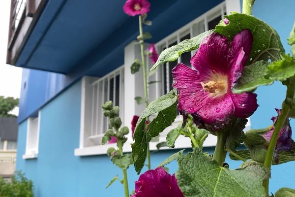 façade bleue à Lanester