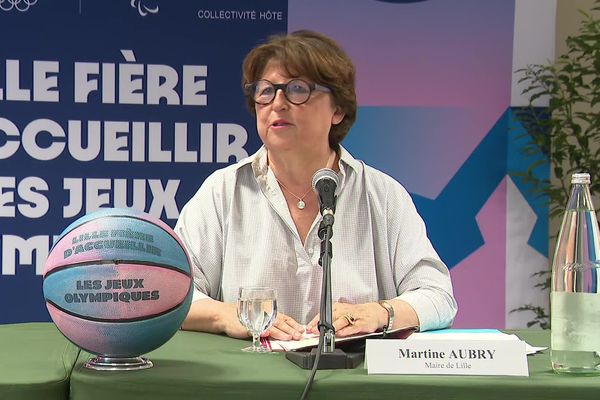 Martine Aubry, maire de Lille (Nord), a dressé le bilan des JO 2024 pour sa ville lors d'une conférence de presse mardi 13 août.