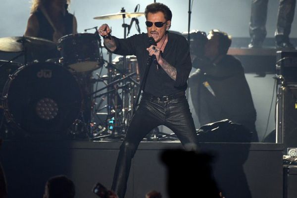 Johnny Hallyday le 26 mars 2016 à Bruxelles 