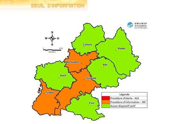 Seuil d'information pour les particules en suspension dépassé ce 30 décembre dans 3 départements.