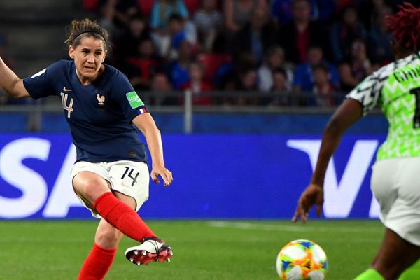 Charlotte Bilbault contre le Nigéria, en phase de poules de la Coupe du monde.