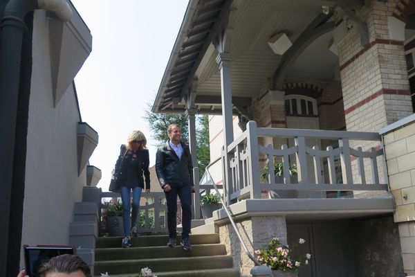 Brigitte et Emmanuel Macron au Touquet le week-end dernier