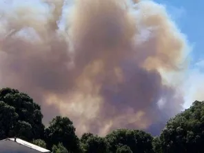 Le feu a déjà brûlé 8 hectares de végétation, à 14h ce dimanche 15 septembre 2024.